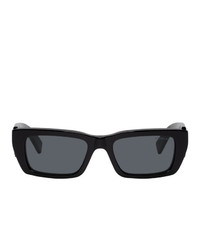 Moncler Genius 8 Moncler Palm Angels Black Rectangular Sunglasses