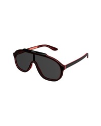 Gucci 99mm Solid Shield Sunglasses In Black At Nordstrom
