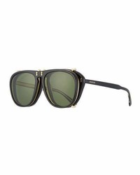 Gucci Acetate Aviator Optical Frames W Sunglasses