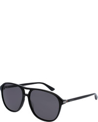 Gucci Acetate Aviator Sunglasses Black