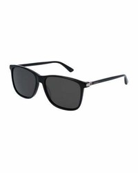 Gucci Acetate Square Sunglasses Black