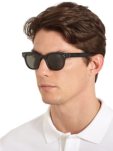 Oliver Peoples Afton Round Acetate Sunglasses, $430 | Saks Fifth Avenue |  Lookastic