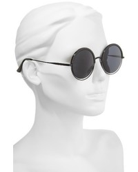 Aj Morgan Pancakes 52mm Gradient Lens Round Sunglasses White