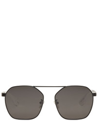 McQ Alexander Ueen Black Aviator Sunglasses