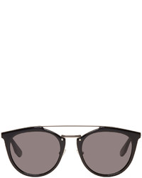 MCQ Alexander Ueen Black Oxford Sunglasses