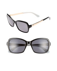 kate spade new york Annjanette 55mm Polarized Sunglasses