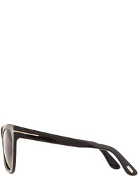Tom Ford Arabella Polarized Cat Eye Sunglasses Black