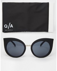 Quay Australia Dream Of Me Cat Eye Sunglasses In Black