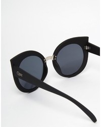 Quay Australia Dream Of Me Cat Eye Sunglasses In Black