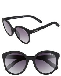 Quay Australia High Tea Round Sunglasses Black Smoke