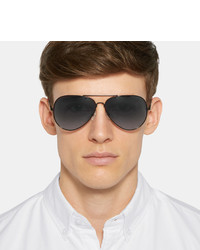 Orlebar Brown Aviator Style Metal Sunglasses