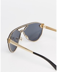 Versace Aviator Sunglasses With Medusa Detail
