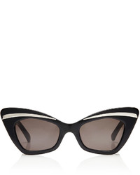 Karen Walker Babou Cat Eye Sunglasses Black