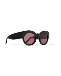 Ganni Billie Round Frame Acetate Sunglasses