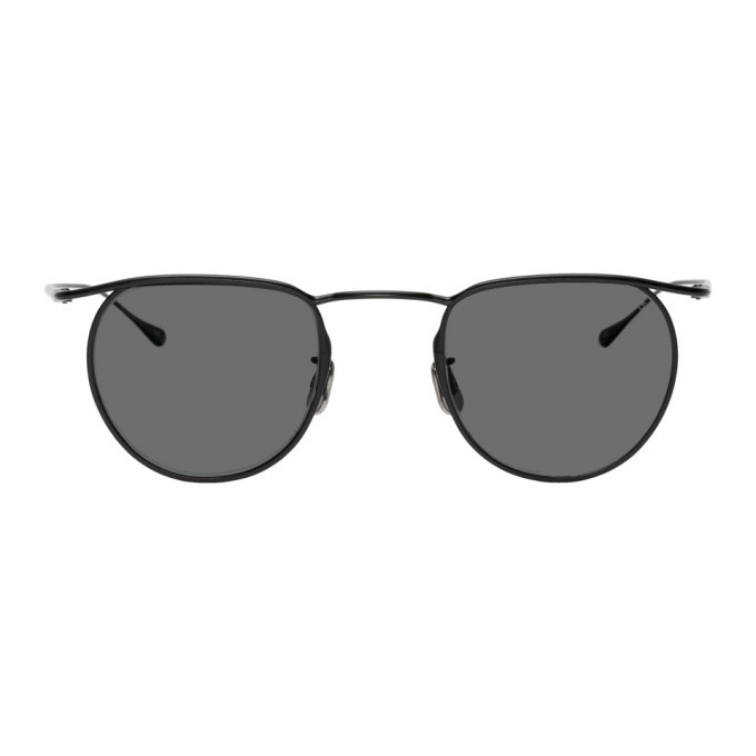 Eyevan 7285 Black 160 Sunglasses, $390 | SSENSE | Lookastic