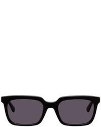 McQ Black Acetate Rectangular Sunglasses