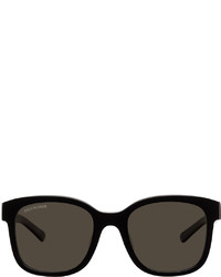 Balenciaga Black Acetate Square Sunglasses