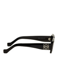Loewe Black Anagram Rectangular Sunglasses