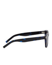 Saint Laurent Black And Blue Sl 51 Sunglasses