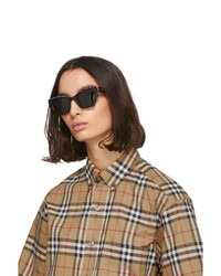Burberry Black And Check Butterfly Sunglasses