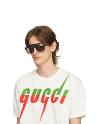 Gucci Black And Gg0734s Sunglasses