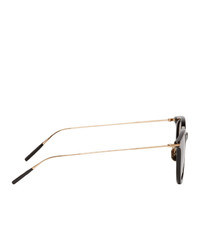 Eyevan 7285 Black And Gold 771 Sunglasses