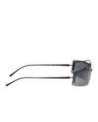 Prada Black And Grey Futuristic Sunglasses