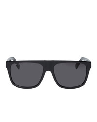 Gucci Black And Grey Oversized Wearable Sunglasses