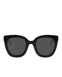 Gucci Black And Grey Square Sunglasses
