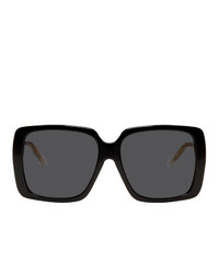 Gucci Black And Transparent Square Sunglasses