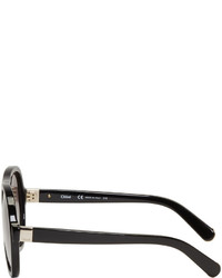 Chloé Black Aviator Sunglasses