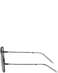 Giorgio Armani Black Aviator Sunglasses