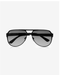 Express Black Aviator Sunglasses