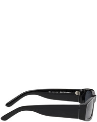 BONNIE CLYDE Black Big Trouble Sunglasses