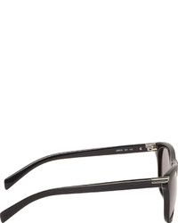 Jil Sander Black Brushed Matte Wayfarer Sunglasses