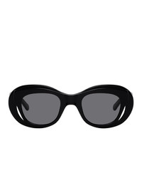 Martine Rose Black Bug Eye Hepburn Sunglasses