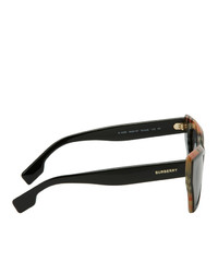 Burberry Black Check Cat Eye Sunglasses