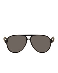 Gucci Black Classic Pilot Sunglasses
