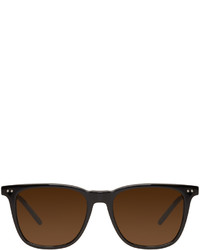 Bottega Veneta Black Classic Square Sunglasses