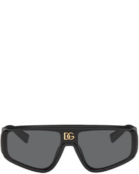 Dolce & Gabbana Black Crossed Sunglasses