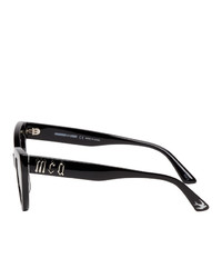 McQ Alexander McQueen Black Cult Cat Eye Sunglasses