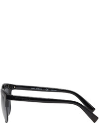 Dolce & Gabbana Black Double Bridge Sunglasses