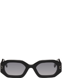 McQ Black Geometric Sunglasses