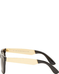 Super Black Gold Classic Sunglasses