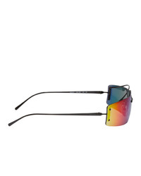 Prada Black Gradient Futuristic Sunglasses