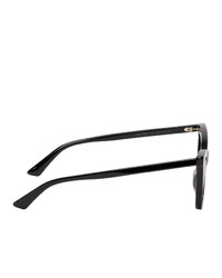 McQ Alexander McQueen Black Iconic Cut Out Lens Sunglasses
