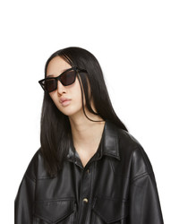 McQ Alexander McQueen Black Iconic Cut Out Lens Sunglasses