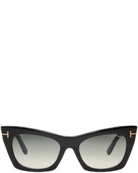 Tom Ford Black Kasia Cat Eye Sunglasses