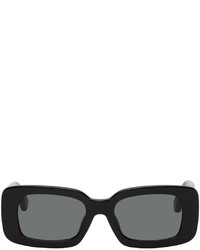 Dries Van Noten Black Linda Farrow Edition Rectangular Sunglasses
