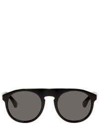Dries Van Noten Black Linda Farrow Edition Round 91 Sunglasses